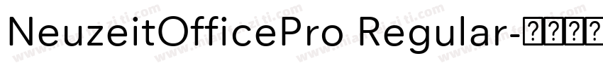 NeuzeitOfficePro Regular字体转换